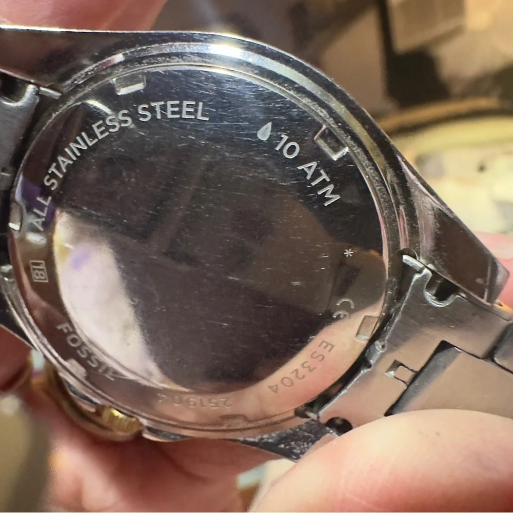 Women’s Fossil working watch ES3204 Riley multifunctional 2tone water resistant